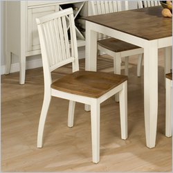 Jofran 644 Series Bradford Side Chair in Honey and White