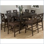 Jofran 453 Series 5 Piece Counter Height Dining Table Set in Espresso