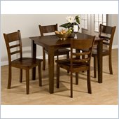 Jofran 850C Series 5 Piece Casual Dining Table Set in Bailey Brown