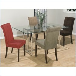Jofran 888 Series 5 Piece Casual Dining Table Set in Chrome