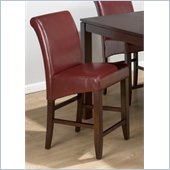 Jofran 888 Series Red Leather Counter Height Stool (Set of 2)