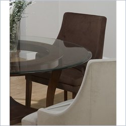 Jofran 888 Series Briggs Chestnut Fabric Dining Arm Chair
