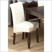 Jofran 888 Series Ivory Bonded Leather Parson Chair (Set of 2)