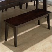 Jofran 972 Series Backless Wood Dining Bench in Dark Rustic Prairie