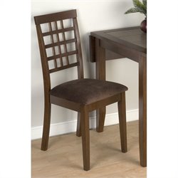 Jofran 976 Series Fabric Dining Side Chair in Caleb Brown