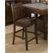 Jofran 976 Series Barnes Counter Height Stool in Brown (Set of 2)