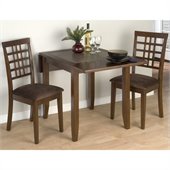 Jofran 976 Series 3 Piece Casual Dining Table Set in Caleb Brown