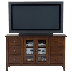 Jofran 043 Series TV Stand in Brentwood Oak Finish