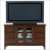 Jofran 043 Series TV Stand in Brentwood Oak Finish