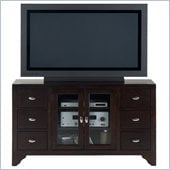 Jofran 044 Series TV Stand in Sonoma Merlot Finish