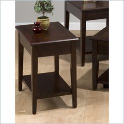 Jofran 164 Series Chairside Table in Boise Brown Cherry