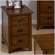 ADD TO YOUR SET: Jofran Mission Hill Chairside Table with 3 Drawers in Oak