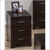 Jofran Vienna Chairside Table in Espresso
