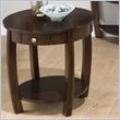 ADD TO YOUR SET: Jofran Riverside End Table in Brown Walnut