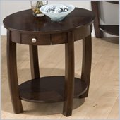 Jofran Riverside End Table in Brown Walnut