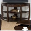 ADD TO YOUR SET: Jofran Riverside Demilune Sofa Table in Brown Walnut