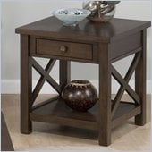 Jofran Xavier End Table in Birch
