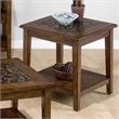 ADD TO YOUR SET: Jofran Baroque End Table with Mosaic Tile Inlay in Brown