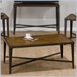 ADD TO YOUR SET: Jofran Glenna Rectangle Coffee Table in Elm and Black Metal 