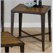 Jofran Glenna End Table in Elm and Black