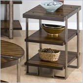 Jofran Malden Chairside Table in Brown