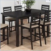 Jofran 596 Series Counter Height Dining Table in Bonn Black Finish