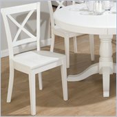 Jofran 662 Series Contoured X Back Wood Dining Side Chair (Set of 2)
