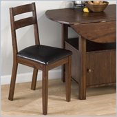 Jofran 743 Series Slat Back Faux Leather Dining Side Chair (Set of 2)