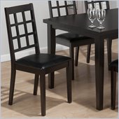 Jofran 936 Series Gridback Faux Leather Dining Side Chair (Set of 2)
