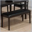 ADD TO YOUR SET: Jofran 936 Series Backless Faux Chestnut Leather Dining Bench
