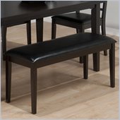 Jofran 936 Series Backless Faux Chestnut Leather Dining Bench