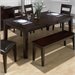 Jofran 972 Series Rectangular Dining Table in Dark Rustic Prairie