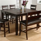 Jofran 972 Series Counter Height Dining Table in Dark Rustic Prairie