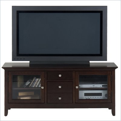 Jofran 040 Series TV Stand in Fresno Merlot Finish