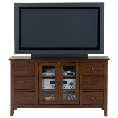 Jofran 043 Series TV Stand in Brentwood Oak Finish