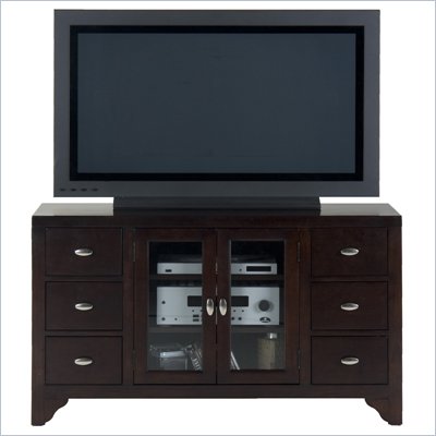 Jofran 044 Series TV Stand in Sonoma Merlot Finish