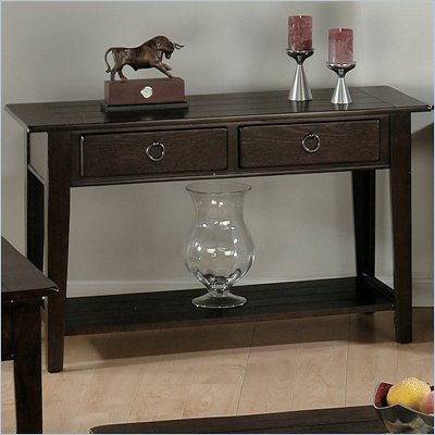 Jofran 081 Series Wood Sofa Table in Heirloom Oak