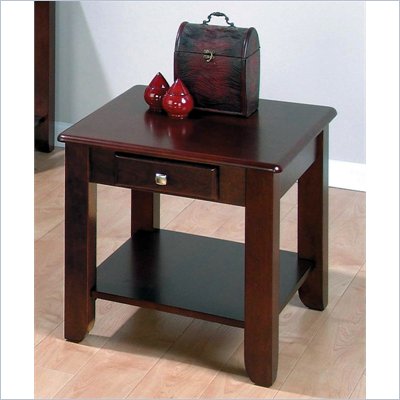 Jofran 280 Series Wood End Table in Espresso