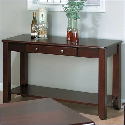 Jofran 280 Series Wood Sofa Table in Espresso