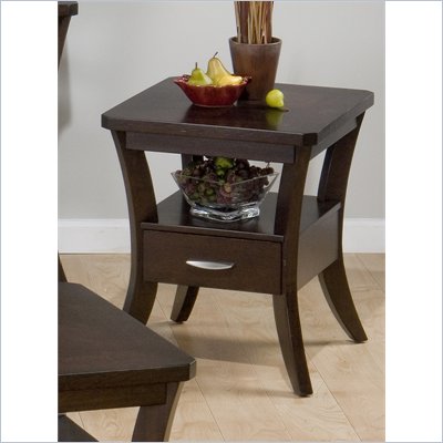 Jofran 328 Series End Table in Joes Espresso Finish
