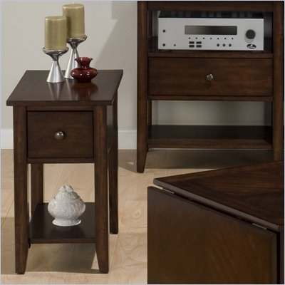 Jofran 354 Series Chairside Table in Newport Cherry
