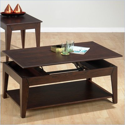 Jofran 401 Series Rectangular Wood Lift-Top CoffeeTable in Albion Oak
