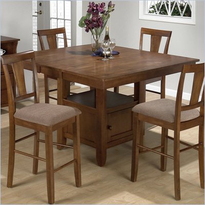 Jofran Counter Height Table Top with Butterfly Leaf in Saddle Brown Oak Finish