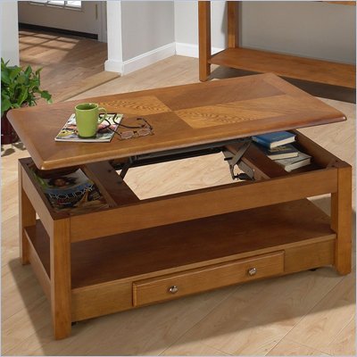 Jofran 480 Series Wood Lift-Top Cocktail / Coffee Table in Oak