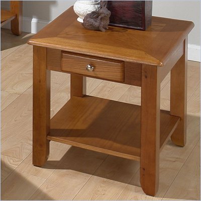 Jofran 480 Series Wood End Table in Oak