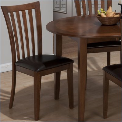 Jofran 487 Series Paula Faux Leather Dining Side Chair (Set of 2)