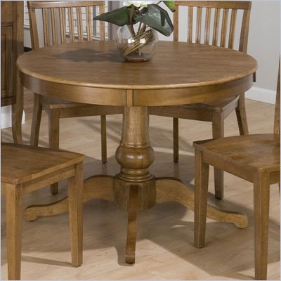 Jofran 544 Series Round Dining Table in Antique Honey