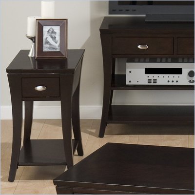 Jofran 629 Series Chairside Table in Manhattan Espresso