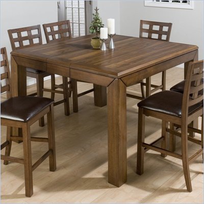 Jofran 737 Series Counter Height Dining Table in Walnut Finish