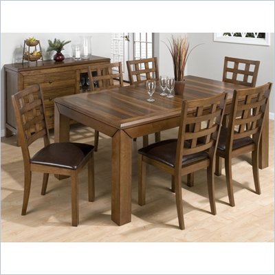 Jofran 737 Series 5 Piece Rectangular Dining Table Set in Walnut